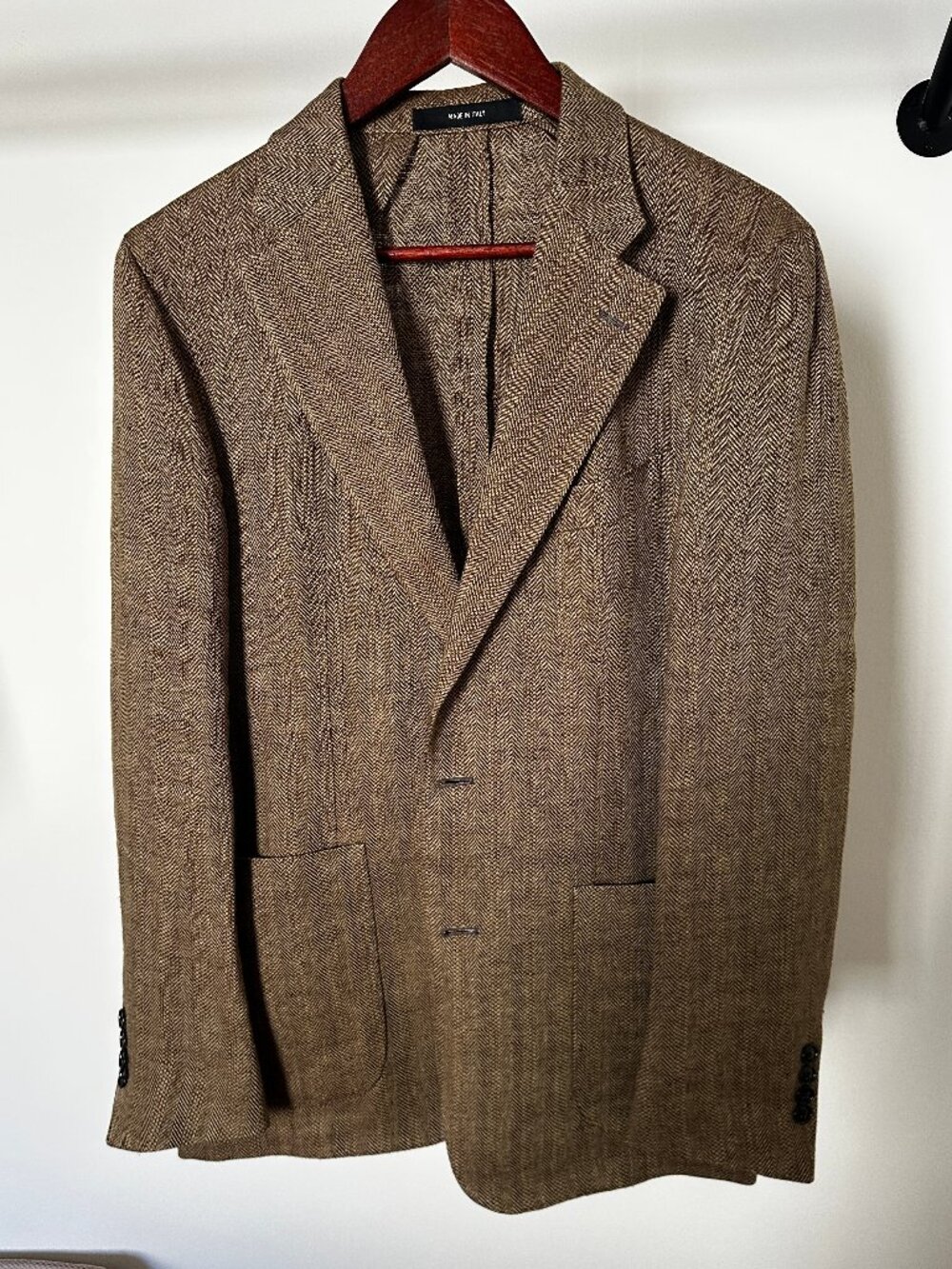 Todd Snyder NYC Italian Linen Herringbone Blazer Sport Coat —Size 36R